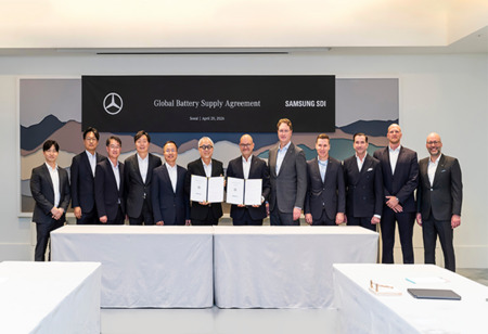 Mercedes and Samsung SDI Ink first EV Battery Supply Deal